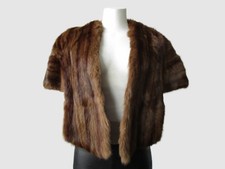 Women's Squirrel Fur Stole Wrap Wedding MINT Woman