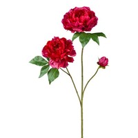 Kunstblume Peonie, 2Er Set, Farbe Rot-Rosa, HöHe Ca. 80 Cm