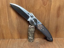CRKT 4200 Michael Walker Blade Lock Modified Sheepsfoot Brown Black G10 EXCEL!