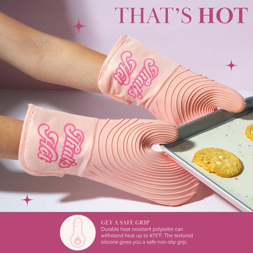 Paris Hilton Set di Guanti da Forno con Design Iconico That's HOT, Pentola Resistente al Calore... - Foto 3 di 7