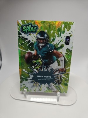 2025 Wild Card Splat - Lime 2 Jalen Hurts #SBL IM03-JH Cross Hatch Foil /6