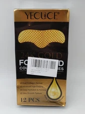 24K Gold Forehead Collagen Patches for Fine Lines Wrinkles *12 pcs*