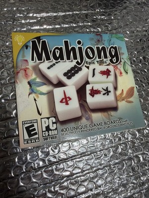 Mahjong Epic 400 Unique Game Boards PC CD Rom Game (Rated E)