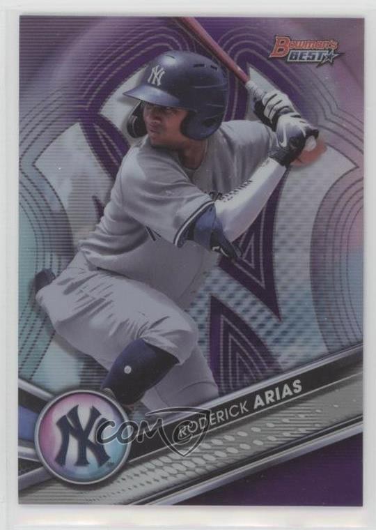 2022 Bowman's Best Top Prospects Purple Refractor /250 Roderick Arias #TP-13 7s2