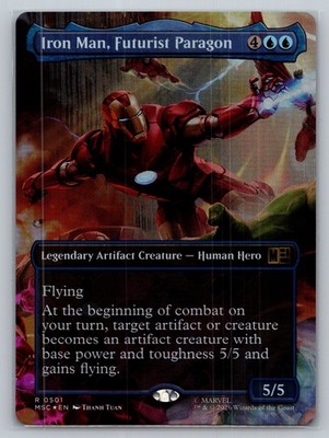 Iron Man, Futurist Paragon (Borderless) Commander: Marvel Super Heroes Foil