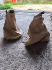 Cuffia cambio / freno a mano Alfa 147 in PELLE beige