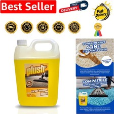 5L Plush Carpet Cleaning Solution - Biodegradable Lemon Scent for Fresh Homes 5.60 per litre