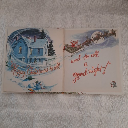 The Night Before Christmas by Clement C. Moore 1969 Golden Tell-A-Tale Book GUC - Picture 5 of 11
