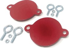 FDC Caps - Metal Fire Department Connection Caps - Red Breakable Fire Department