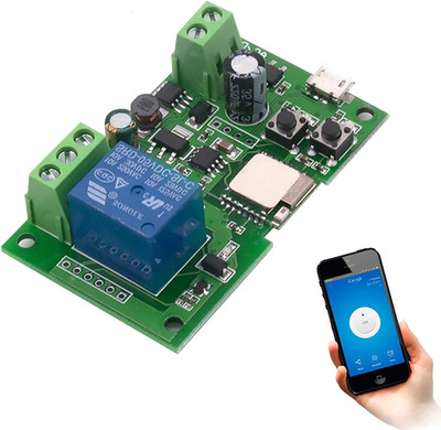 Wireless Jog Relay Momentary/Self-Locking Switch Module DIY Smart Home Remote Co
