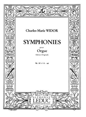 Symphonie For Organ No.6 Op.42 No.2 | Charles-Marie Widor | Buch | Hamelle