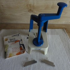 Spiralschneider von Lurch f.  Gem&uuml;se mit 3 Messereins&auml;tzen u. Rezeptbuch