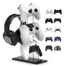 3-Tier Game Controller  Headphone Holder Stand Desk Organizer Storage Rack