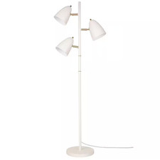 70 In. White LED Tree Floor Lamp, Dimmable with 3 Rotatable Heads, 4-Color Temps