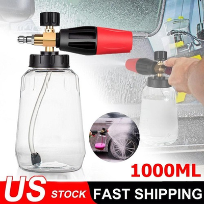 #ad #ad Car Wash Foam Cannon: High Pressure Washer Attachment with Large Capacity Bottle $14.68