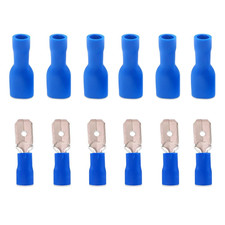 100PCS Spade Terminal 16-14 AWG Male Female Spade Connectors Insulated Wire Conn