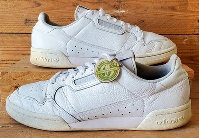 Adidas Continental 80 Low Leather Sneaker UK9,5/US10/EU44 CG7120 Triple White