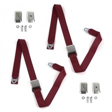 Jp Wrangler 1987 - 1996 Airplane 2pt Burg Belt Kit Wbrackets-2 Belts Jp Wrangler 1987 - 1996 Airplane 2pt Burg Belt Kit Wbrackets-2 Belts