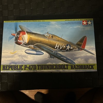 Tamiya 86 1/48 Aircraft Model Kit USAAF Republic P47D Thunderbolt Razorback Bn12