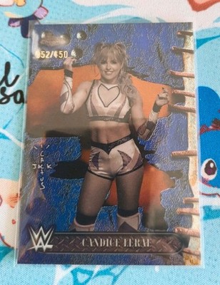 2025 Topps Chrome WWE x Cactus Jack Blue 052/150 Candice LeRae