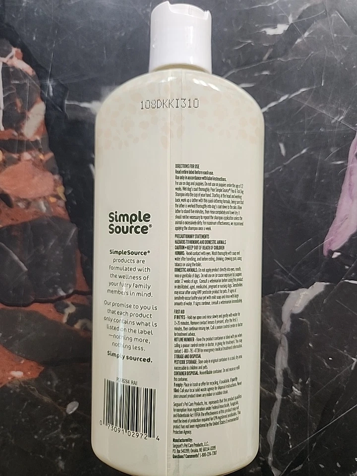 Simple Source Dog Shampoo Flea & Tick - Image 3 of 4