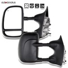 Power Heated Tow Mirrors For 1999-2007 Ford F-250 Super Duty F-350 F-450 Black