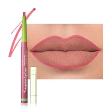 evpct Dusty Rose Triangle Lip Liner Pencil Stick for Women, Retractable Lips ...