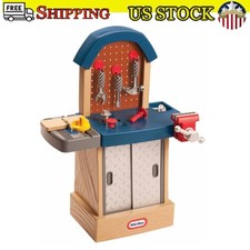 Workshop Construction Play Set 11 Pcs Tools and Workbench Pretend Play for Kids