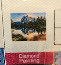 Snow Top Reflections Landscape B166 Diamond Painting Art Kit Size 40 30cm New