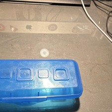 Sterilite Blue Pencil Box School Supply Storage Case for Boys  Girls Organizer