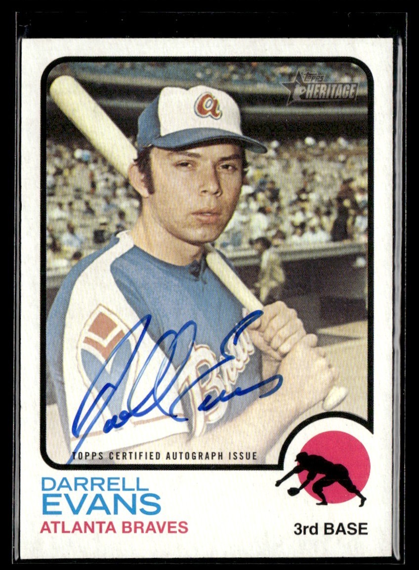 2022 Topps Heritage Real One Darrell Evans Auto #ROA-DE