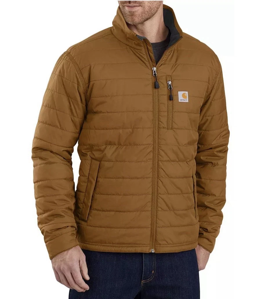 Carhartt Relaxed Fit 3XL Quilted Rain Defender Jacket Beige Men's Model 0J2208M