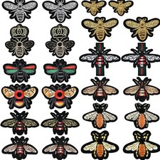 24 Pcs Cute Iron On Insect Patches Applique - Sew Iron on Embroidered Patches...