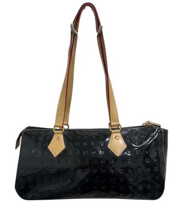 Acadia Handbag Patent Leather Black Shoulder Bag Small Rectangular Italian