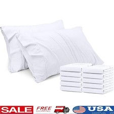 Microfiber Pillowcase Set 12 Soft Fade Resistant Envelope Closure 20x30 Inches