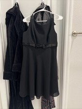 Vintage Black Y2K Mini Dress Petit 10 