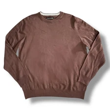 Christian Lacroix 100% Extrafine Merino Wool Brown Sweater Men's Size XL NWT