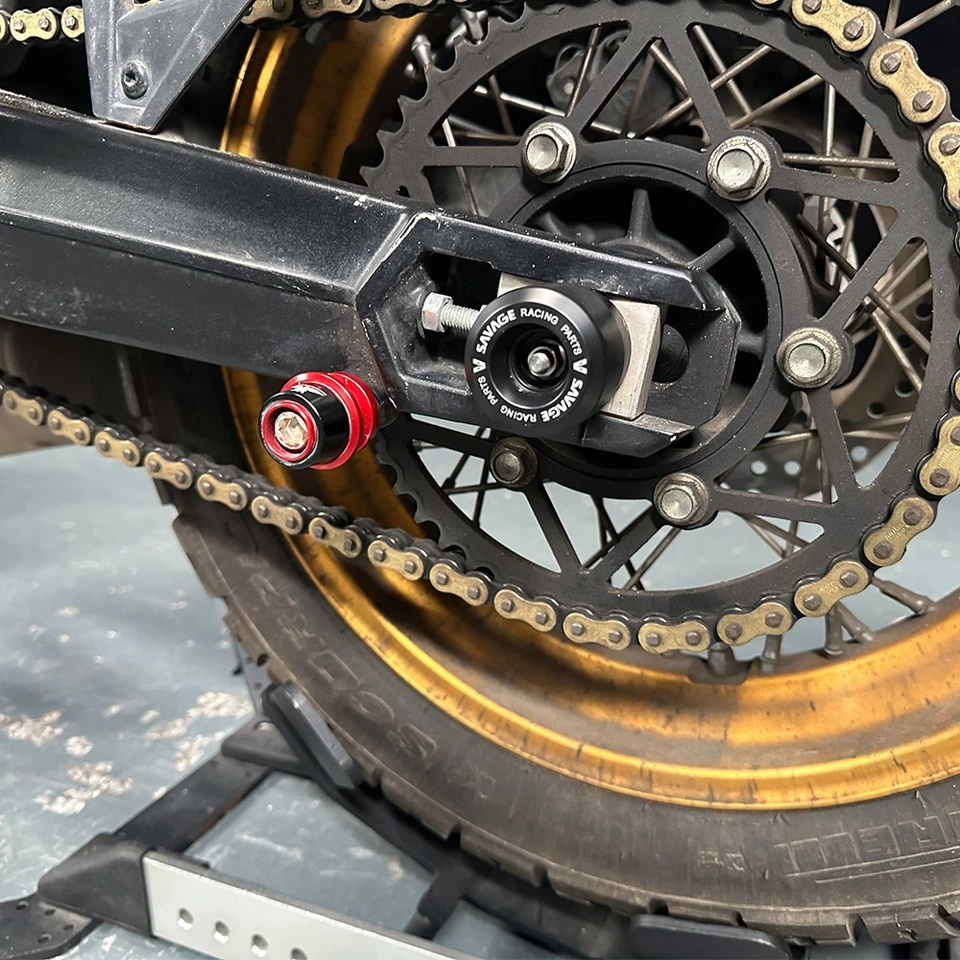 Protector de choque deslizante de eje de horquilla de rueda delantera trasera para Moto Morini X-Cape 650 2021-25 Foto 2 de 4