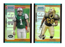 2005 CHROME MIKE NUGENT & ALFRED PINCHER ROOKIE REFRACTOR LOT  LOW SERIAL to 150