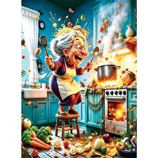 500 Piece Puzzle for Adults, Funny Kitchen Jigsaw Puzzle 500 Pieces  Baking ...
