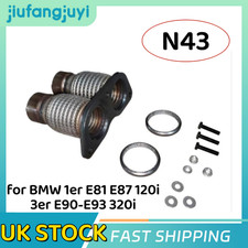 Exhaust Flexible Tube Flex N43 fit for BMW E81 E90 E91 E92 E93 + Sealing Ring UK