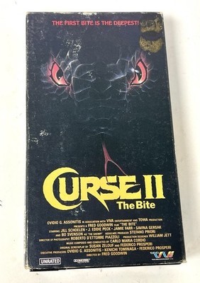 Curse II The Bite VHS Horror Sci-Fi Movie 1989 Cult Monster Unrated RARE