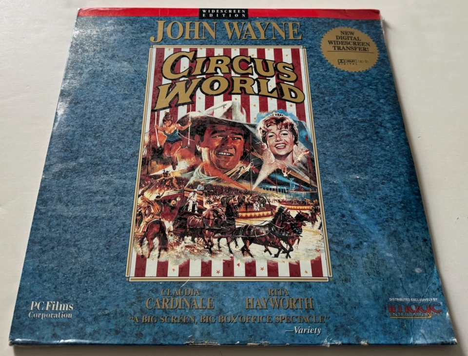 Circus World Laserdisc, Widescreen LD - John Wayne, Rita Hayworth - New Sealed - Image 2 of 4