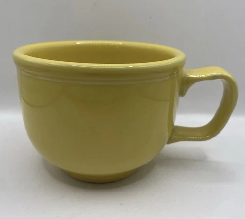 Fiesta by Homer Laughlin Yellow Jumbo Coffee Mug Soup Cup Chili Bowl  18 oz EUC