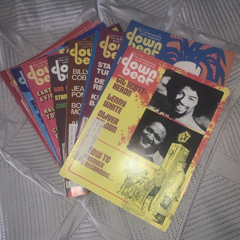DOWN BEAT magazine Lot Of 11 Issues From 1975