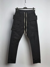 Rick Owens DRKSHDW SS17 Creatch Cargo Pants Size XS Black