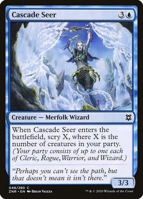 Cascade Seer (048) Zendikar Rising ZNR MTG Magic