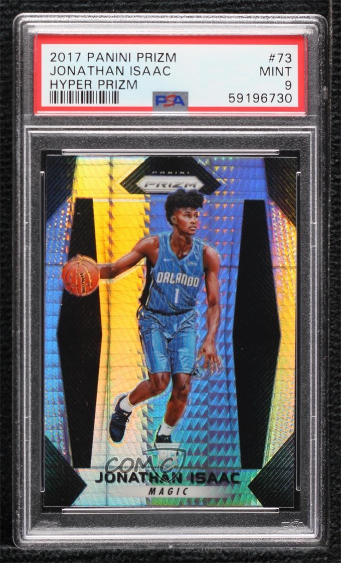 2017-18 Panini Prizm Hyper Prizm Jonathan Isaac #73 PSA 9 MINT Rookie RC