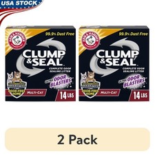 Clumping Cat Litter Odor Control Dust Free Multi Cat Waste Disposal 14 lb Box US