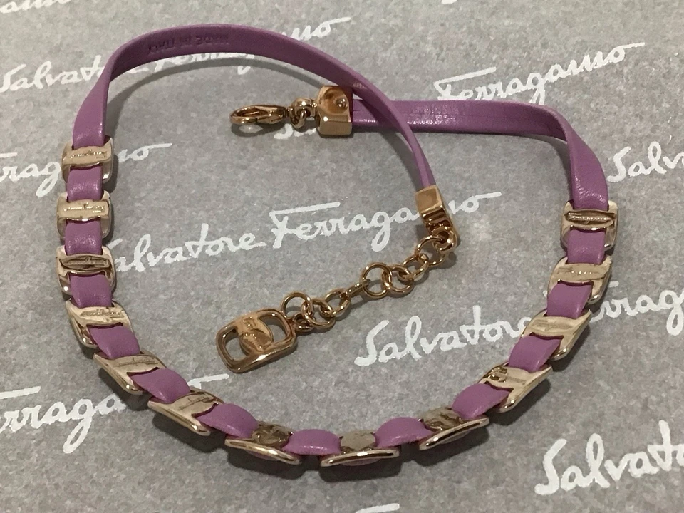 SALVATORE FERRAGAMO Signed “GANCINI” NECKLACE / Box - Image 3 of 4